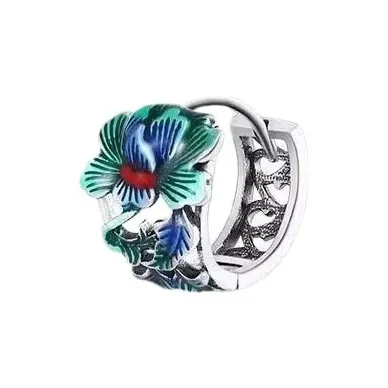 WuliHead Титановая сталь Циркон S925 Серебряные Серьги-гвоздики Унисекс