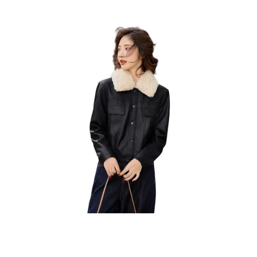 Куртка из кожи Kangaroo женская