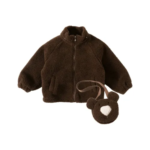 SHIBU Сладкий Дом 2482 Медвежонок Сумка Пальто Кофе Предшкольные Куртки