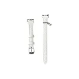 Личий крупнозернистая текстура, ремень - белый