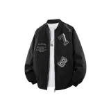 Черный хлопковый пуховик