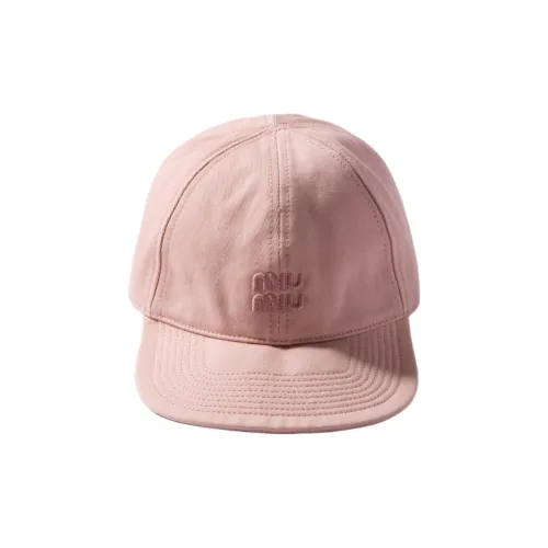 MIU MIU Хлопковые кепки унисекс розовые