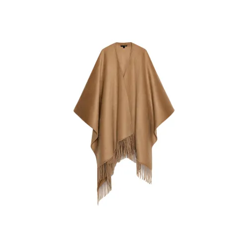 ZARA Средний верблюжий женский плащ