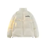 Белый хлопковый пуховик