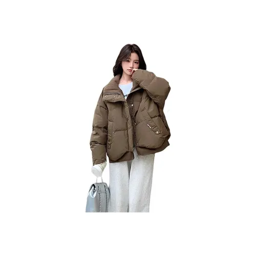 MDEHT Хаки Женские пуховики