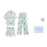 Цветочный медведь, трехкомпонентный комплект, клетчатая коробка