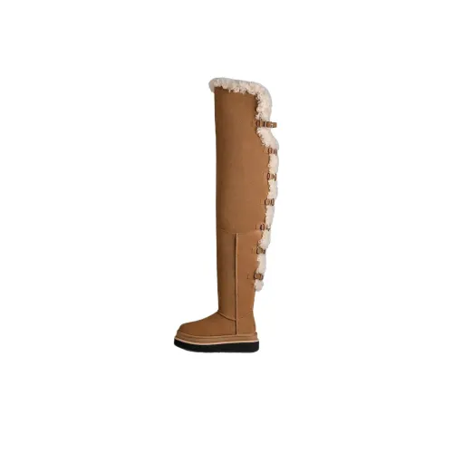 Sacai x UGG Over The Knee Boots Unisex Chestnut