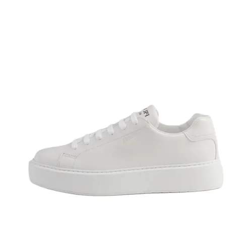 PRADA Низкие кроссовки для скейтбординга 4,5 см мужские белые