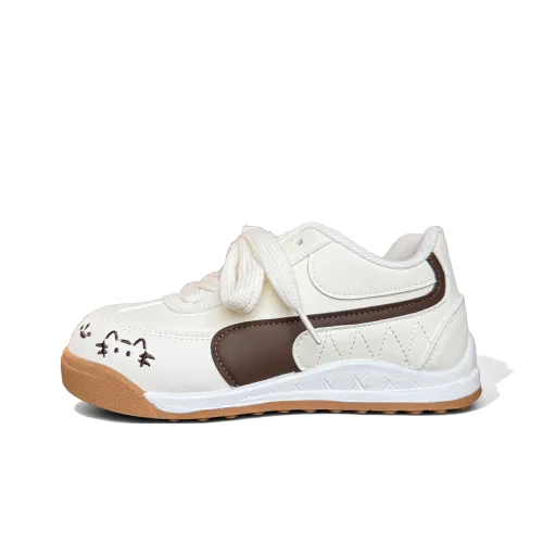 B10CROWN Низкие кроссовки для скейтбординга женские бежево-коричневые