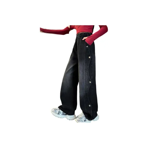 Teddy's Collection Черные флисовые штаны с подкладкой школьные джинсы