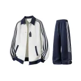 Белый, серый, комплект одежды [с флисовой подкладкой]