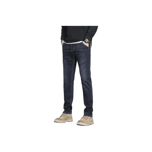 GELANLU Осенние Джинсы Прямой крой Унисекс