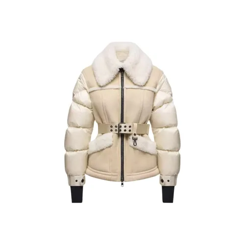 Moncler Grenoble Alvernia Belted Shearling Down Jacket Women's