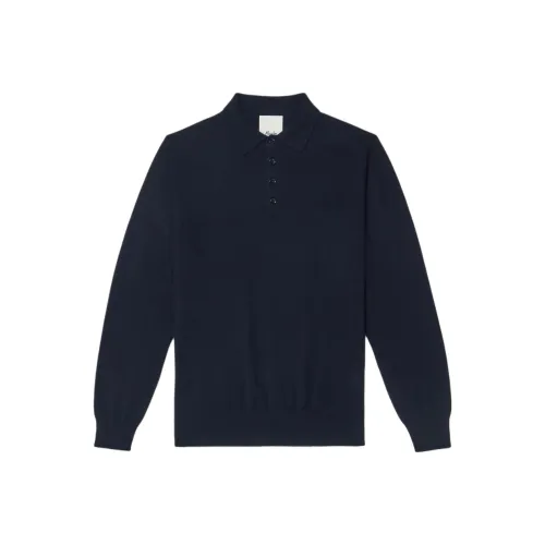 ALLUDE Морской синий Мужские кашемировые свитеры