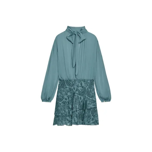 ZARA Длинное платье с длинными рукавами женское