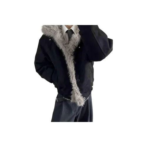 UNA RETA Черный Унисекс Пуховики