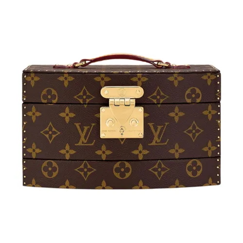 LOUIS VUITTON Vanity Монограмма Покрытый холст Встроенная память Коробка Унисекс Коричневый Фиолетовый
