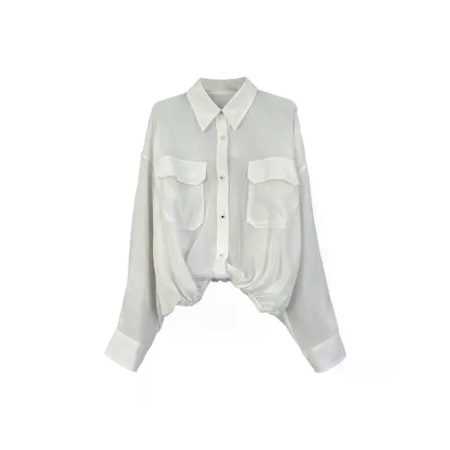 GZQJ Белые Женские Рубашки