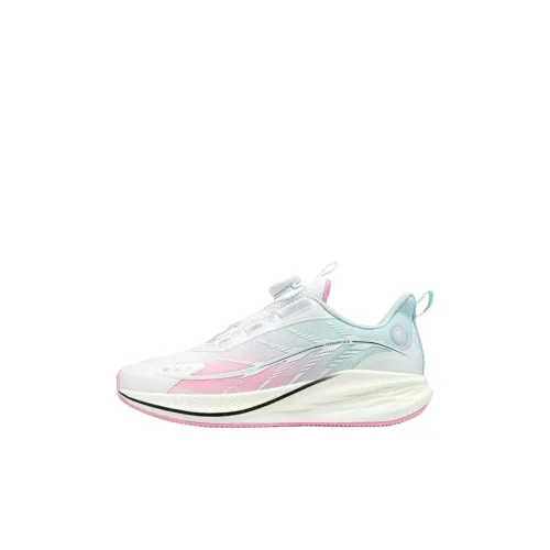 XTEP Устойчивые к истиранию Низкие Беговые кроссовки Классические Белые Облако PEAK Синие Детские