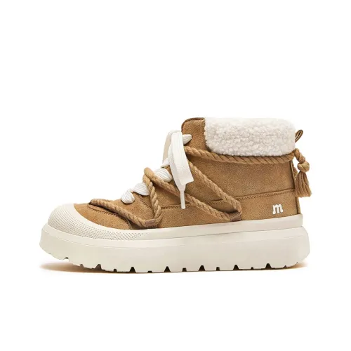 OUBT Оригинальный дизайн кружево вверх термические ботильоны короткие сноубутсы унисекс