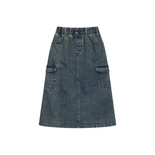 E.I Однотонный Умеренный Юбка Весна-осень Детский