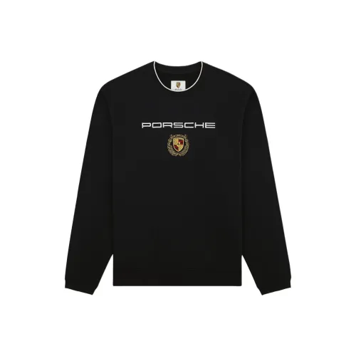 Aime Leon Dore X PORSCHE Коллаборация FW25 Вышитый Crewneck Свитшот T Рубашка Унисекс