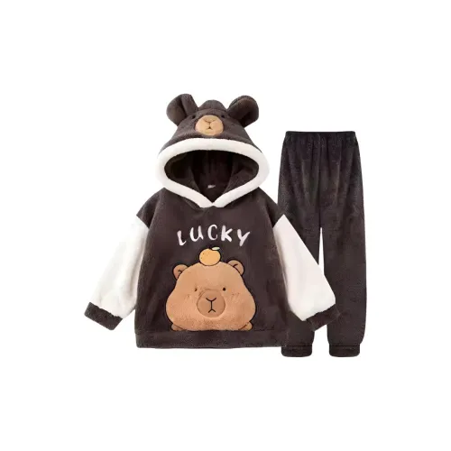 JINXU Коричневый Мужской Пижамный Комплект