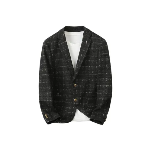 SLLAVIF Черный Мужской Бизнес Костюмы