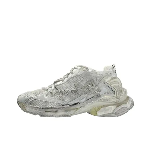 Balenciaga Runner Low Топ Толстая подошва Кроссовки Женские Белые