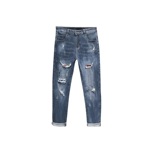 EOH EMBER OF HUE Синий Серый Унисекс Джинсы