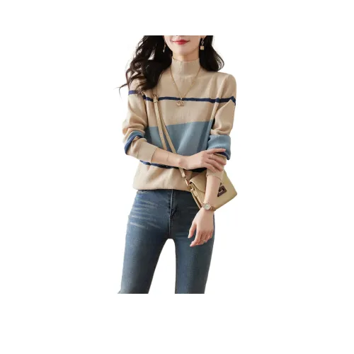 LANGQING Ecru Бесплатная доставка с бренд наклейкой Женская трикотажная одежда