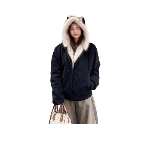 LANGQING Черный Женский пуховик