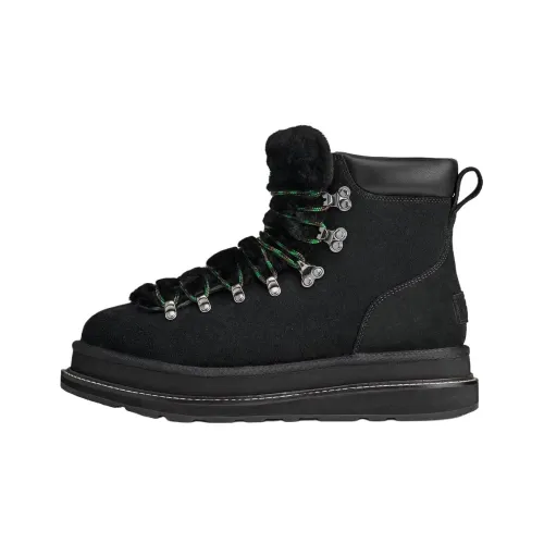 Sacai x UGG Устойчивая к истиранию высокая альпинистская обувь унисекс черного цвета