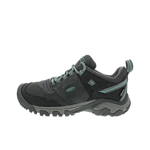KEEN RIDGE FLEX WP Дышащий Водонепроницаемый Поддержка Сцепление Амортизация Альпинистская Обувь Женская Серый