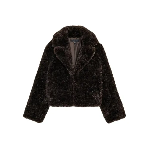 ZARA Коричневый Женские Бархатные Куртки