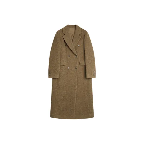 ELLE Женский пальто темно-желтого цвета