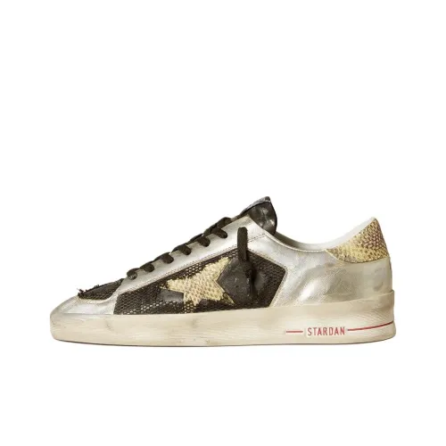 Golden Goose Stardan Low Топ Скейтборд Кроссовки Мужские Коричневый Белый