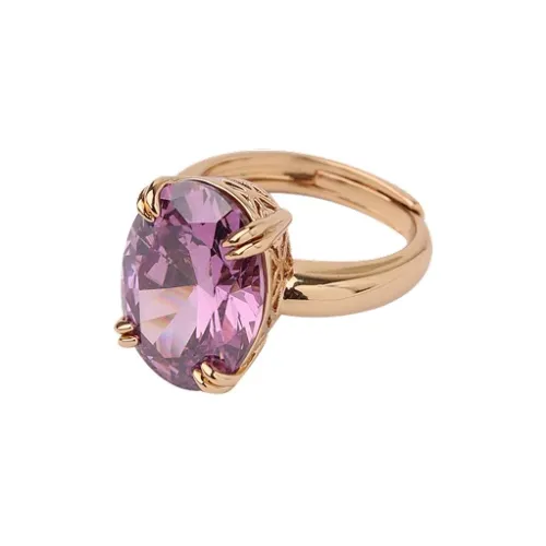 Retro Chic Brass Gold Plated с Циркон Парфюм Кольцо Женские