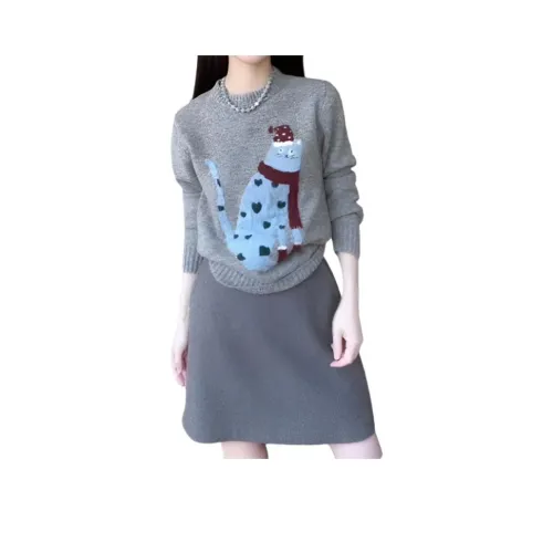 Gyoza Pasta Серый Женские Трикотаж