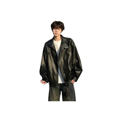 PVPVPV Черный Унисекс Кожаные куртки