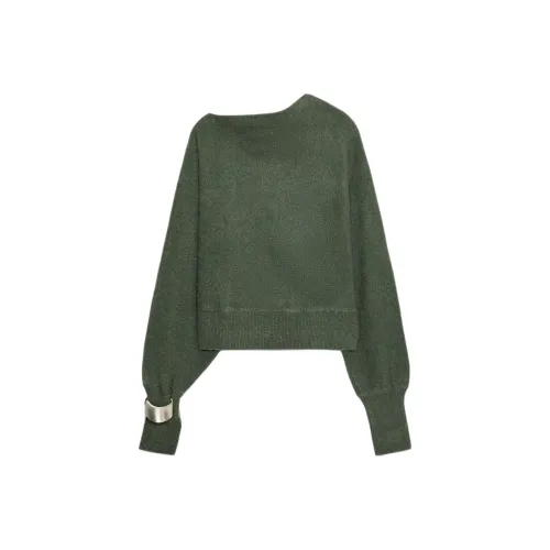 ZARA Средний зеленый женский трикотаж