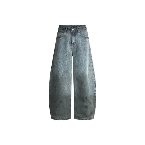 AGBG Синий Серый Унисекс Джинсы