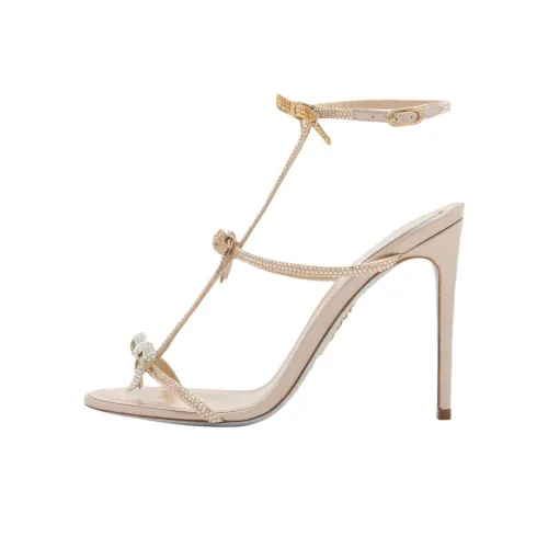 RENE CAOVILLA Caterina One Ремень Сандалии 10,5 см Женские Золотые