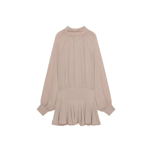 ZARA Длинное платье с длинными рукавами женское