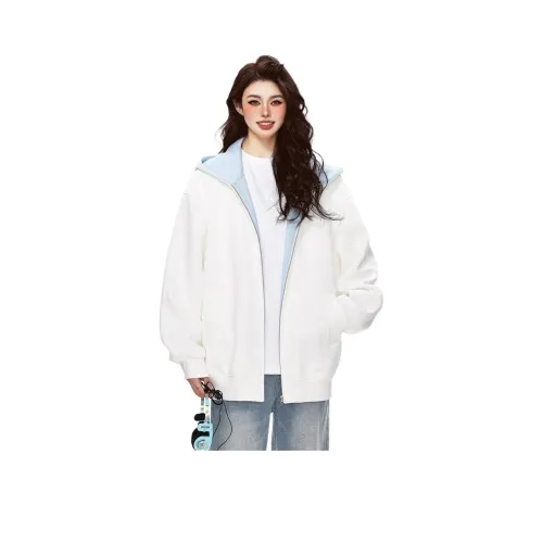 TUOFEI Белый Унисекс Свитшоты