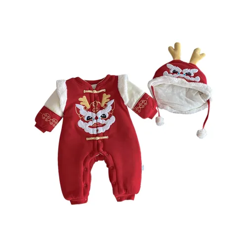 Деревянные дома Комбинезоны и ползунки Красный Младенец и малыш