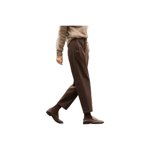 CPYT Темный кофейный женские повседневные брюки