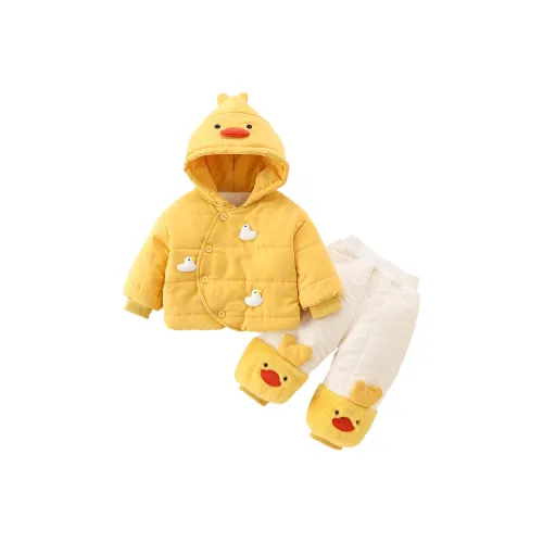 GOYN Желтый топ + Желтый низ повседневная спортивная одежда для малышей