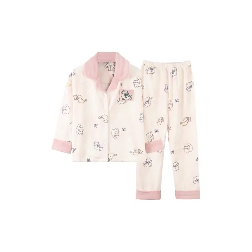 QIANSHENG Pink Kitten Женские Пижамные Комплекты