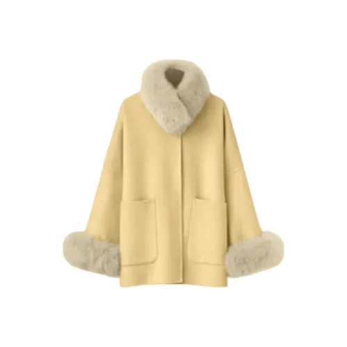 DITB Желтое Женское Пальто